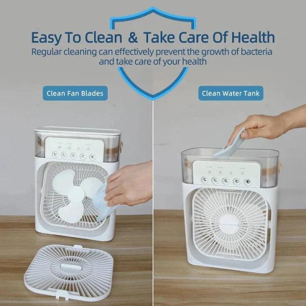 Air Cooler Fan With Embose Button Usb Electric (big Size 10) (random Color) - SajiDeals