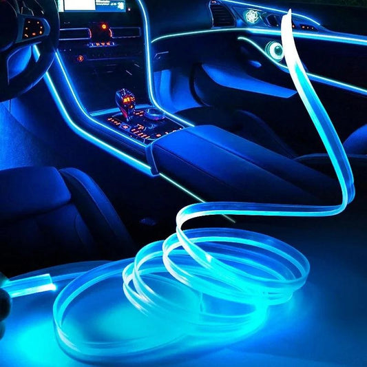 Car LED Strips Interior Decorative Lamp Flexible Neon Cold RGB Lights - SajiDeals