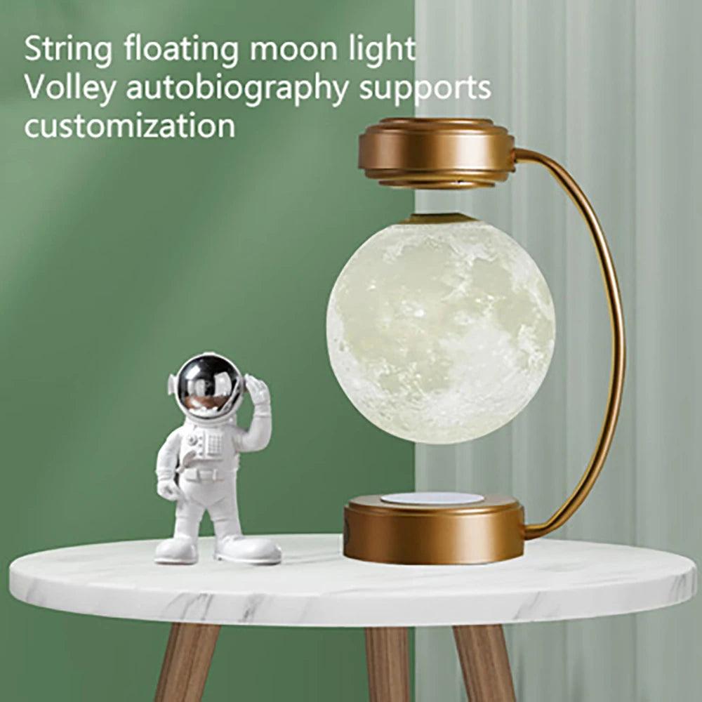 3D Magnetic Levitating Moon Lamp LED Night Light Rotating Wireless - SajiDeals