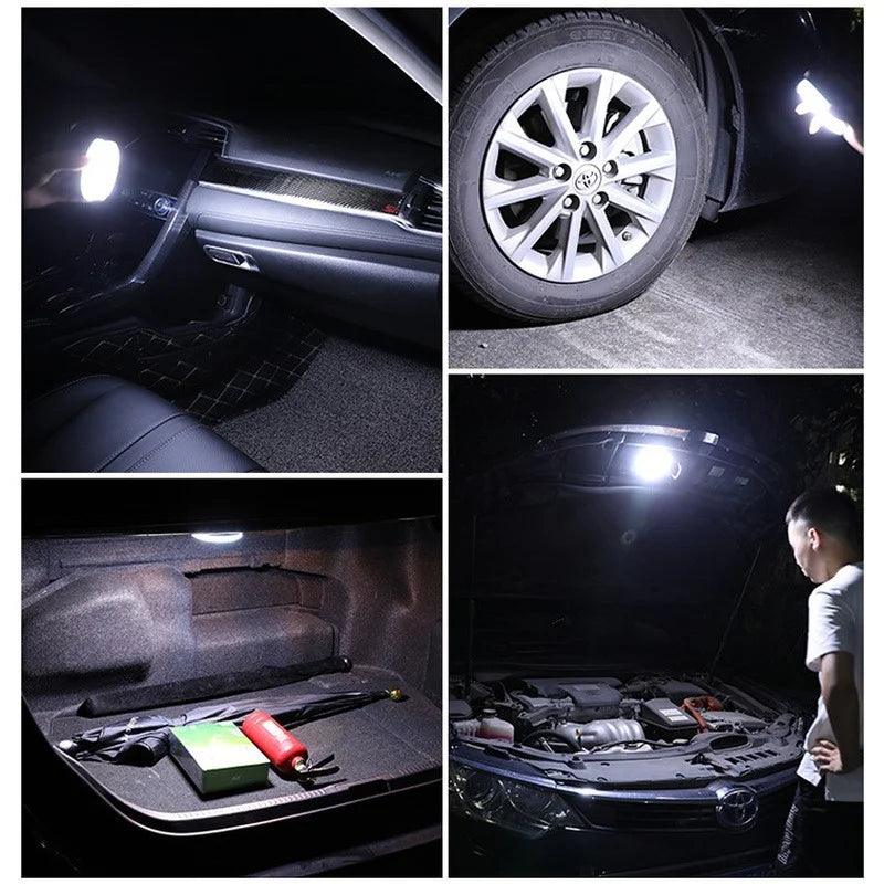 Magnetic Car LED Touch Light Car Roof Interior Light Magnets Ceiling Lamp Universal Reading Night Lamp Car Interior Accessories - SajiDeals
